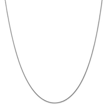 10K White Gold 1mm D/C Spiga Chain 8213