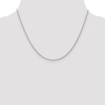 10K White Gold 1mm D/C Spiga Chain 8213