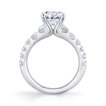 Wide Band Engagement Ring - Andrea S1862