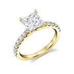 Sylvie Oval Cut Classic Engagement Ring - Aimee S2060