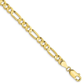 10K 4.5mm Concave Figaro Chain 8209
