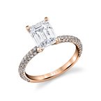 Sylvie Cushion Cut Classic Pave Engagement Ring - Braylin S2633