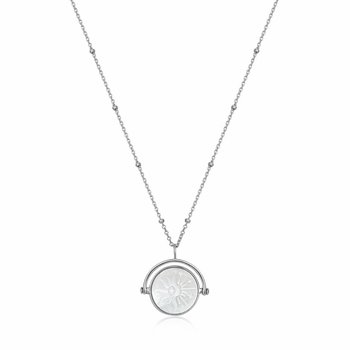 Sunbeam Emblem Silver Necklace N030-05H