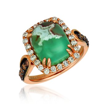  14K Strawberry Gold® Peacock Aquaprase™ 6 cts. Ring BVGX 1