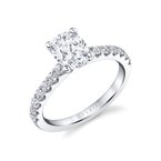 Sylvie Oval Cut Classic Engagement Ring - Aimee S2060