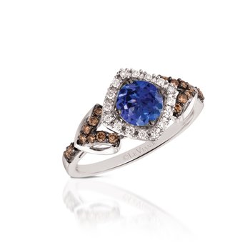  14K Vanilla Gold® Blueberry Tanzanite® 5/8 cts. Ring TQML 20TZ
