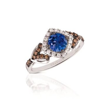  14K Vanilla Gold® Blueberry Tanzanite® 5/8 cts. Ring TQML 20TZ
