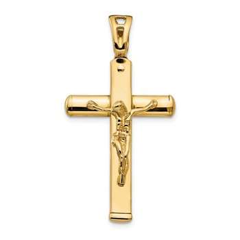 14K Polished Crucifix Pendant LF869
