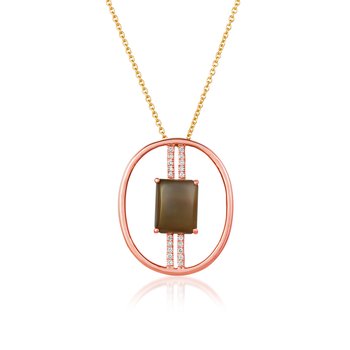  14K Strawberry Gold® Moonstone 2 cts. Necklace GECY 1