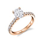 Sylvie Oval Cut Classic Engagement Ring - Aimee S2060