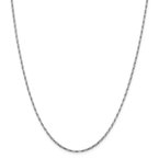 Leslie's 14K White Gold 1.6mm D/C Long Link Franco Chain 7223