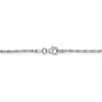 Leslie's 14K White Gold 1.6mm D/C Long Link Franco Chain 7223