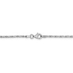 Leslie's 14K White Gold 1.6mm D/C Long Link Franco Chain 7223