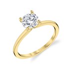 Sylvie Round Cut Solitaire Engagement Ring - Amelia S1426