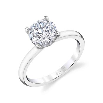 Cushion Cut Solitaire Engagement Ring - Joanna S2393