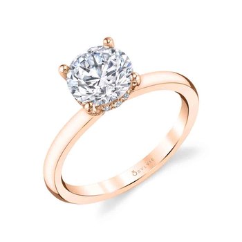 Cushion Cut Solitaire Engagement Ring - Joanna S2393