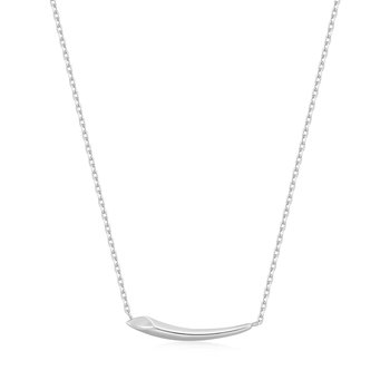 Silver Arrow Bar Necklace N049-01H