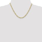 Leslie's 10K 4.75mm Semi-Solid Figaro Chain 8233