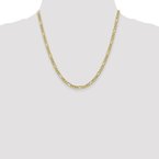 Leslie's 10K 4.75mm Semi-Solid Figaro Chain 8233