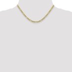 Leslie's 10K 4.75mm Semi-Solid Figaro Chain 8233