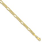 Leslie's 10K 4.75mm Semi-Solid Figaro Chain 8233