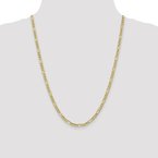 Leslie's 10K 4.75mm Semi-Solid Figaro Chain 8233