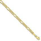 Leslie's 10K 4.75mm Semi-Solid Figaro Chain 8233
