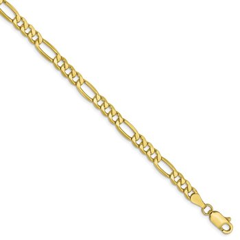 10K 4.75mm Semi-Solid Figaro Chain 8233