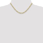 Leslie's 10K 4.75mm Semi-Solid Figaro Chain 8233