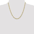 Leslie's 10K 4.75mm Semi-Solid Figaro Chain 8233