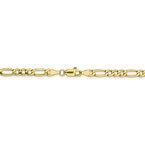 Leslie's 10K 4.75mm Semi-Solid Figaro Chain 8233