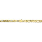 Leslie's 10K 4.75mm Semi-Solid Figaro Chain 8233