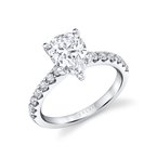 Sylvie Oval Cut Classic Engagement Ring - Aimee S2060