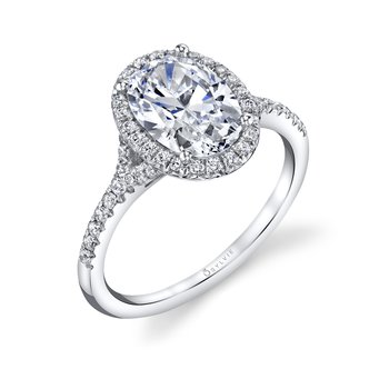 Round Cut Halo Engagement Ring â€“ Alexandra S1814