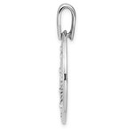 Leslie's Sterling Silver RH-plated Polished Preciosa Crystal Pendant QLF638