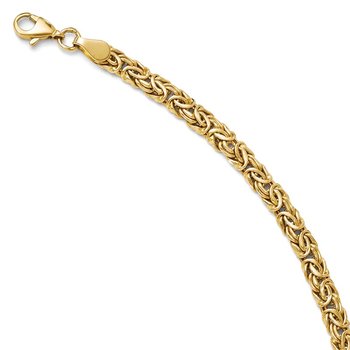 14K Polished Byzantine Bracelet 3998-7