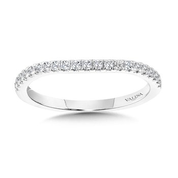 Curved Diamond Wedding Band R1124BW-SR