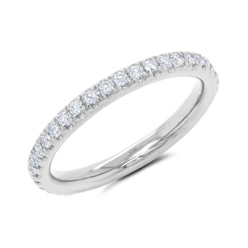 0.51Ct 14K W/G Diamond Eternity Band Sz 4.5 SC22004437EZ