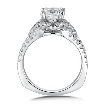 Spiral Style Diamond Engagement Ring R9679W