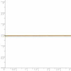Leslie's 14K .8mm Spiga Chain Anklet 1909