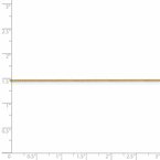 Leslie's 14K .8mm Spiga Chain Anklet 1909