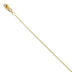 Leslie's 14K .8mm Spiga Chain Anklet 1909