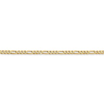 14K 2.25mm Flat Figaro Chain 1295