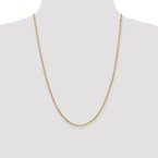 Leslie's 14K 2.25mm Flat Figaro Chain 1295