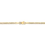 Leslie's 14K 2.25mm Flat Figaro Chain 1295