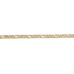 Leslie's 10K 3mm Concave Figaro Chain Anklet 8208