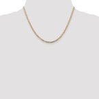 Leslie's 10K 3mm Concave Figaro Chain Anklet 8208