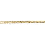 Leslie's 10K 3mm Concave Figaro Chain Anklet 8208