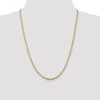 Leslie's 10K 3mm Concave Figaro Chain Anklet 8208