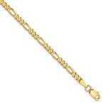 Leslie's 10K 3mm Concave Figaro Chain Anklet 8208